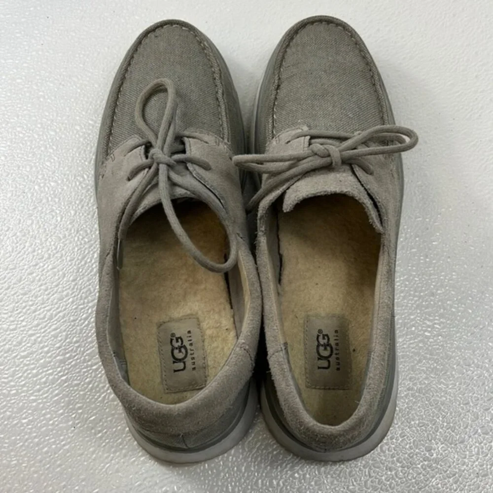 UGG S/N 1006693 Australia Mens Canvas Suede Shoes Insulated Insole Size 9.5